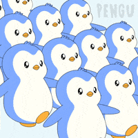 Team Marching GIF by Pudgy Penguins