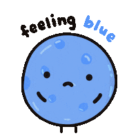 Sad Blue Cheese Sticker