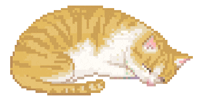 tired cat STICKER