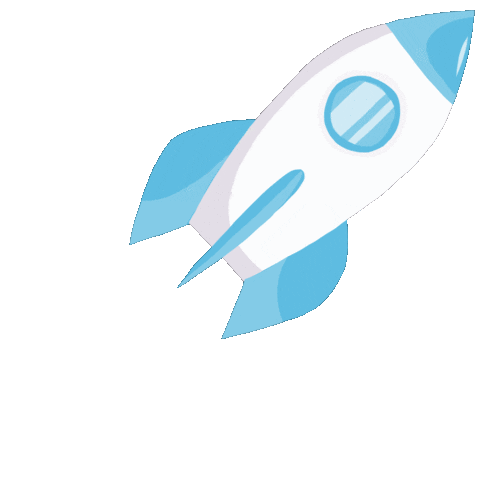 Fly Rocket Sticker by Socialab