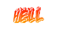 Burn In Hell Sticker by GIPHY Text