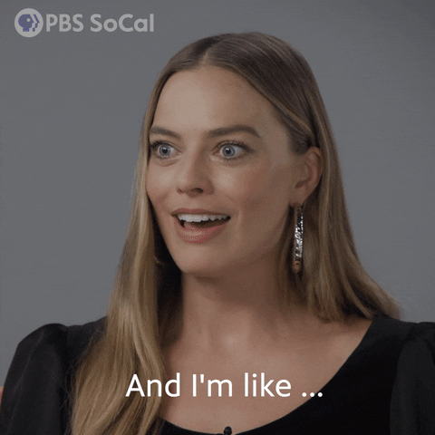 Margot Robbie Actors GIF by PBS SoCal