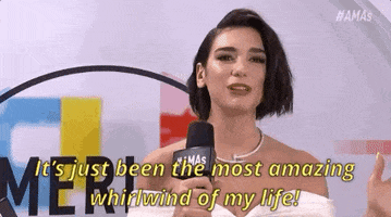 Dua Lipa Its Just Been The Most Amazing Whirlwind Of My Life GIF by AMAs