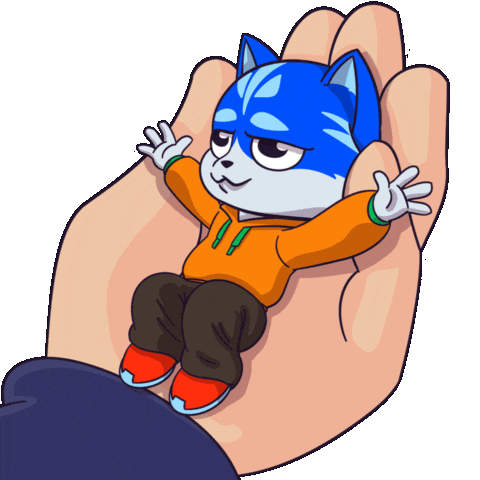 Cat Hello Sticker by Toshithecat