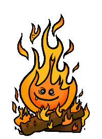 On Fire Yes Sticker by Jethro Haynes