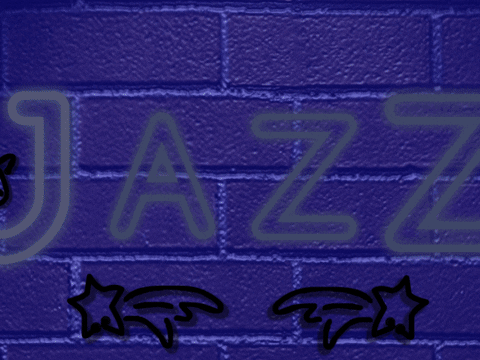 AWSt giphyupload animation neon jazz GIF