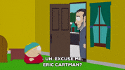 answering eric cartman GIF by South Park 