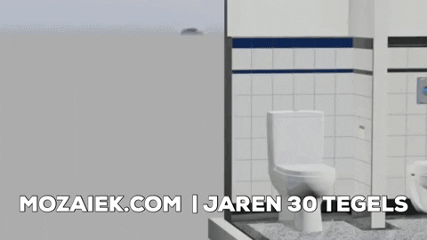 MoniqueVanWaes giphygifmaker jaren30tegels granitotegelvloer zwartwitblokjes GIF