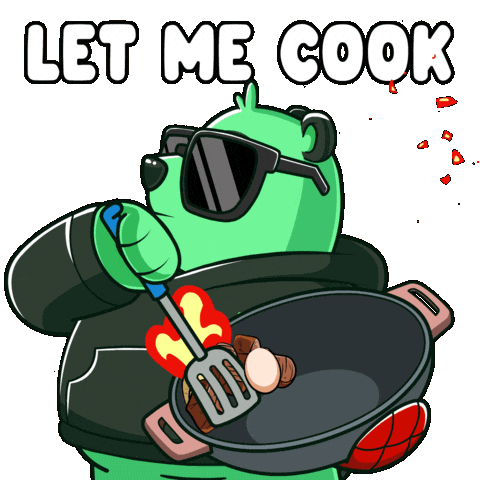 Leave Me Alone Cooking Sticker by SuperVerse