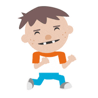 Lets Go Running Sticker by Woohoo Storytime