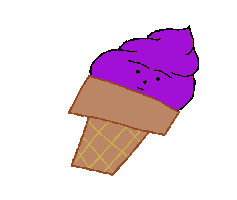 Happy Ice Cream Sticker by Mekamee