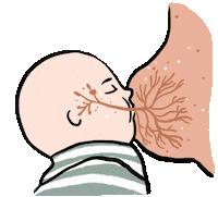 Breastfeeding Sticker by Anyatej