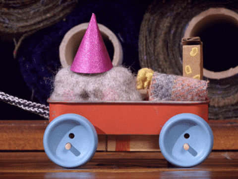 tweedyandfluff giphyupload cute party birthday GIF