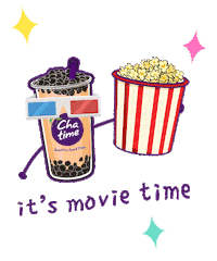 Milk Tea Popcorn Sticker by DM KLR