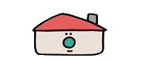Illustration Home Sticker