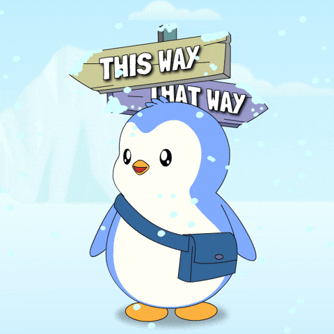 Confused This Way GIF by Pudgy Penguins
