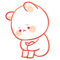 dazzlingthing sad kawaii bunny rabbit Sticker
