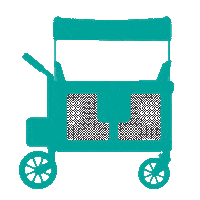 Run Wagon Sticker by Wonderfold