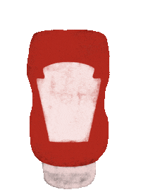 inaaaah yummy tomato ketchup inaaaah Sticker
