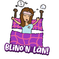 Wedi Blino Cysgu Sticker