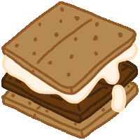 Graham Cracker Smores Sticker by Vienna Pitts