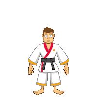 Martial Arts Smile Sticker by NEST Management