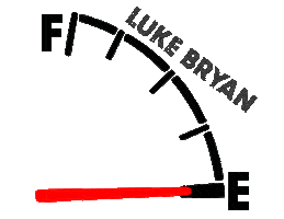 knocking two lane Sticker by Luke Bryan