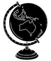 Globe Sca Sticker by Soap Cult Australia