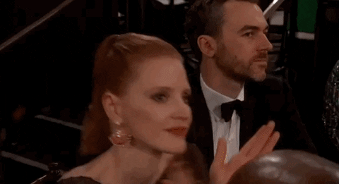 jessica chastain applause GIF by Golden Globes