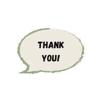 Thanks Thank You Sticker by Your Business Lounge