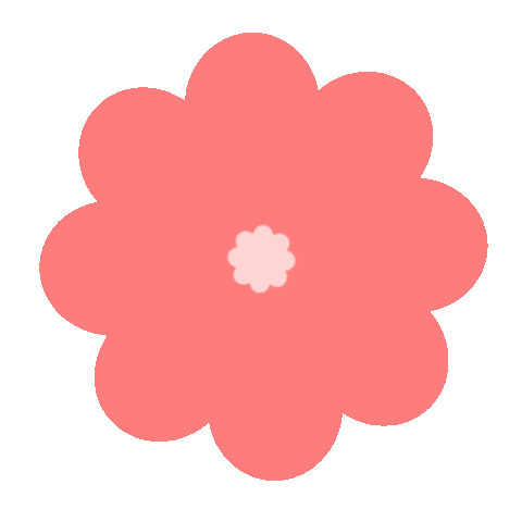 Pink Flower Sticker