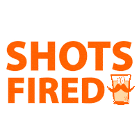 Drunk Shots Fired Sticker by Shotjepedia
