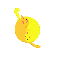 Cat Licking Sticker