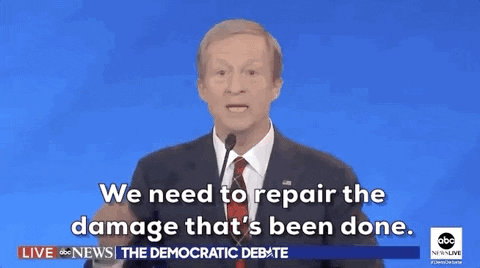 Democratic Debate Tom Steyer GIF by Election 2020