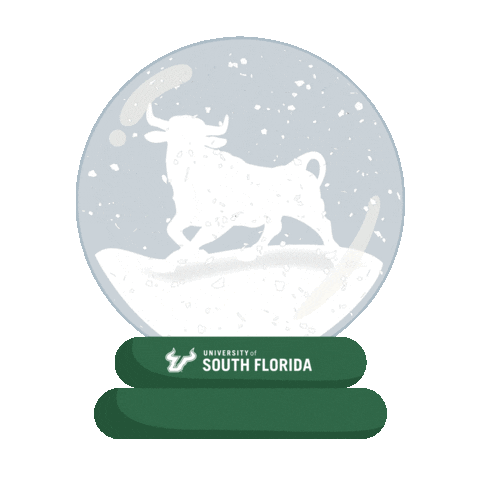 Green And Gold Happy Holidays Sticker by University of South Florida