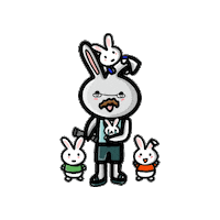 Family Bunny Sticker
