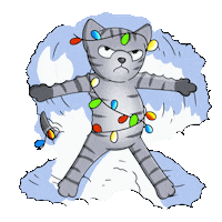 New Year Snow Sticker