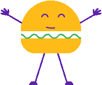 Burger Emotion Sticker by LightsON