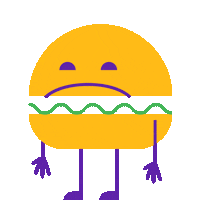 Burger Emotion Sticker by LightsON