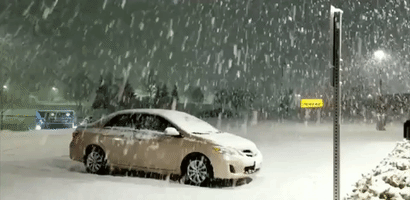 Heavy Snow Greets Boston Forecaster as He Arrives for Work