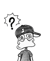 Confused Sticker by Feo Patito