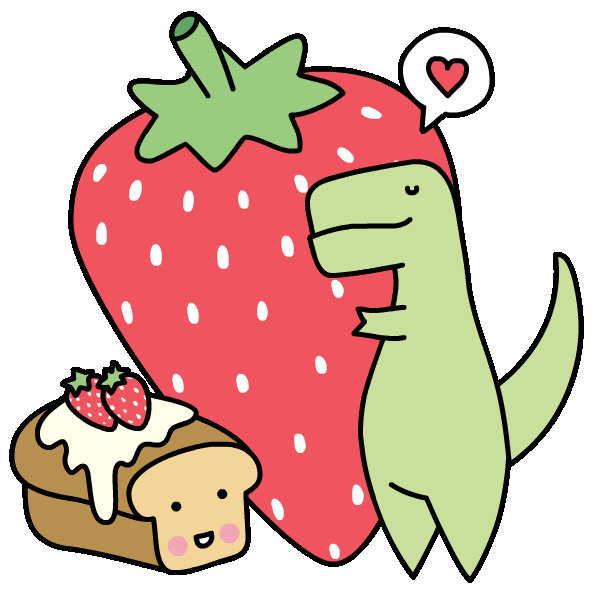 dinosaur love Sticker by Loof and Timmy