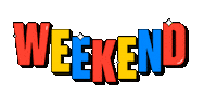 The Weekend Love Sticker by Mat Voyce