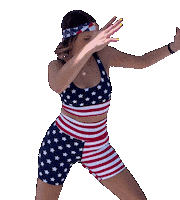 4Th Of July Dancing Sticker by Loryn Powell