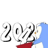 New Year Penguin Sticker by Pudgy Penguins