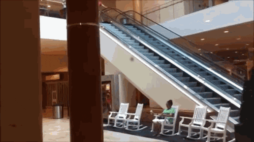 Escalators Fail GIF by Cheezburger