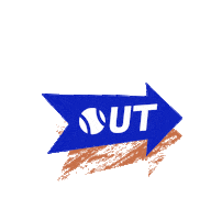 Tennis Arrows Sticker by OpenSopraSteria