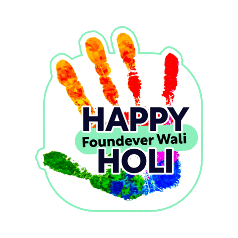 Holi Festival Sticker by Foundever