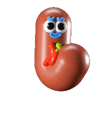 Happy Hot Dog Sticker by Grand Chamaco