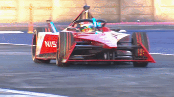 Sacha on the track